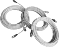Twisted Pair RJ-45 patch cord, better than Cat.5e (TIA/EIA 568 B2 / ISO IEC 11801), on both sides with shielded RJ-45 plug, bend protection sleeve for best possible strain relief, shielding with aluminized polyester foil (FTP) or additional braid schielding (S-FTP). Colors: Grey, red, blue, yellow, green or black.