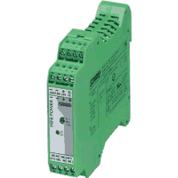 Power supply primary switched, HxWxD 22.5x99x107mm, IP20, input voltage 85V..264V AC, input fuse internal, 1,25A slow, transient overvoltage protection, output voltage 24V DC 1%, operating temperature -25°...70°C (> 60°C derating), installation: Horizontal DIN rail NS35, EN60715.
