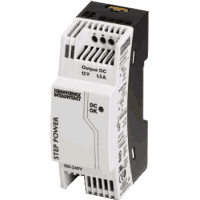 DIN rail power supply 12V DC/1,5A, primary switched, 1-phase. Phoenix Contact STEP-PS 1AC/12DC 2868567