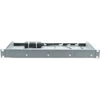 Frame for inclusion of max. 4 fiber optic converters in a 19" distributor. For Fast and Gigabit Ethernet media converter (product groups  0961177  0961205  0961300D  0961300M  0961310  0961311FX  0961311LX  0961350R and  0961351C) optional with 4-fold power supply 12V, 2A.