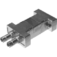 RS-232 / EIA-232 fiber optic transceiver interface for point to point connections in a connector housing, DLP (data line powered / self-powered), max. 120 kBit/s, 9-pin plug or socket, fiber optic connector ST/BFOC, FSMA or opto clamp. Plastic case. Multimode optical fiber 850nm or polymer optical fiber (POF) 660nm.<br>sellout (request remaining stock)