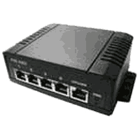 5 port Fast Ethernet switch 4x PoE Plus 802.3at -40~85°C DINrai