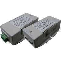 10/100MBit/s 100Base-TX Fast Ethernet Power over Ethernet injector with 40..60V DC (typical 48V DC) input voltage, PoE (Plus) output according to IEEE 802.3at standard high power 35W max., dual power input, suitable for industrial use, extended temperature range operating temperature: -40°C..+75°C, relative humidity 5%..90% non condensing, dimensions: 125x72x38mm LxWxH, wall mounting, optional with DIN rail mounting kit for mounting on 35mm DIN rail. For additional input voltage ranges or Gigabit Ethernet see model  114470. Sellout