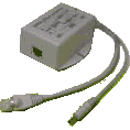 Industrial Power over Ethernet PoE splitter 12W IEEE 802.3af