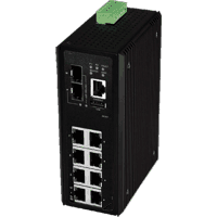 Industrial managed Gigabit Ethernet switch 8x 1000Base-T 2x SFP