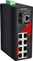 Industrial managed Gigabit Ethernet Switch 8x 1000Base-T 2x SFP