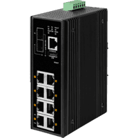 Industrial managed Gigabit Ethernet Switch 8x 1000Base-T 2x SFP