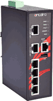 6 port Industrial Fast Ethernet switch managed