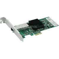 Gigabit Ethernet SFP Server adapter for the high-performance connection of servers at a Gigabit Ethernet fiber optic network. Features: PCI Express* Gen 2.1 5GT/s, iSCSI, Intel VT-c, QoS, PCI-SIG SR-IOV, FPP, TCP Segmentation Offload, Checksum Offload, IEEE802.3az Energy Efficient Ethernet (EEE), DMA Coalescing, VMLB, 802.1q VLAN support, APM, ACPI v2.0c, MCTP. Power consumption typical 6W, operating temperature 0°C..55°C, RH max. 90% non condensing at 35°C.