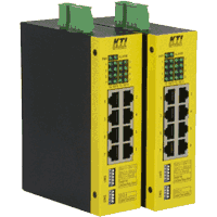 Industrial Gigabit Ethernet switch 8x 10/100/1000 MBps RJ45