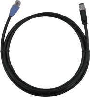 Cat.5e IP65 IP67 cable RJ-45 to M12 connector 2m