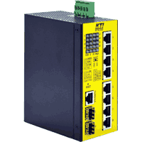Industrial Ethernet mananged PoE Switch IEEE 802.3bt 2x SFP