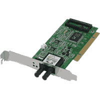 Fast Ethernet 32Bit PCI fiber optic NIC multimode ST / BFOC