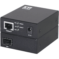 Mini media converter with singlemode 100Base-FX LC 1310nm 30km