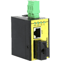 Industrial 100Base-FX Fast Ethernet Mini LWL Konverter MM ST
