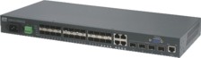 Fast Ethernet, Gigabit Ethernet und 10Gigabit Ethernet LWL Verbindungen mit einem 19" Switch in einer HE realisieren