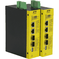 Industrial Gigabit Ethernet switch / dual media converter