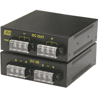 DC-DC power distributor redundant - 3 end devices 18A DIN rail
