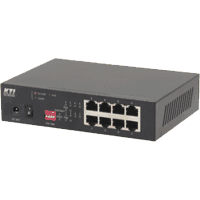 8 port Gigabit PoE switch with 4x IEEE 802.3at high PoE PSE