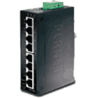 8 port Industrial Fast Ethernet switch -40..+75°C