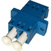 Fiber optic adapter singlemode LC/LC duplex (SC sx footprint)