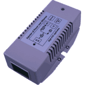 10/100/1000MBit/s 1000Base-T Gigabit Ethernet Power over Ethernet Midspan Injector High Power nach IEEE 802.3at Standard (PoE+ / PoE Plus). Internes Netzteil Eingangsspannung 100..240V AC, Ausgang 56V DC 35W, Wandbefestigung, optional Hutschienenmontage (s. Auswahlbox), Abmessungen BxLxH 72x125x38mm. Erweiterter Temperaturbereich -40°C..+70°C, relative Luftfeuchtigkeit 5%..90% nicht kondensierend, industrietauglich. Entspricht UL1950, CSA 22.2, EN60950-1, Zertifizierungen CE, FCC.