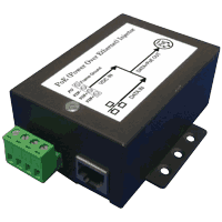 PoE Injektor IN:10-36VDC OUT:IEEE 802.3af Metallgehäuse