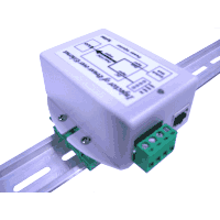 Gigabit PoE injector IN:40-60V DC OUT:48V DC 24W B Din rail