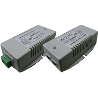 Gigabit PoE injector IN:10-15V DC OUT:IEEE 802.3at mode B 35W