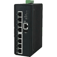 Managed Industrial Ethernet switch 8x 100Base-TX -40..75°C