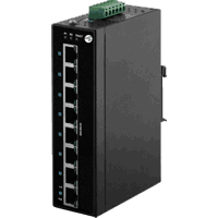 Industrial Gigabit E-Mark Switch IN:24V 8x PoE IEEE 802.3at 30W