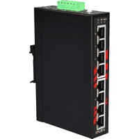 8 port Industrial Fast Ethernet switch Extended Temperature