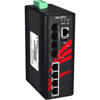 Industrial Gigabit Ethernet switch managed 4x RJ-45 4x SFP xT