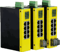 8 Port Industrial Fast Ethernet Switch Uplink 2x Multimode SC